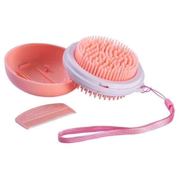 Pet Life Bravel Dual Grooming Brush Orange