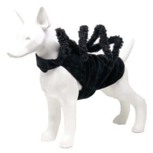 Pet Life Creepy Webs Spider Costume Black X-Small