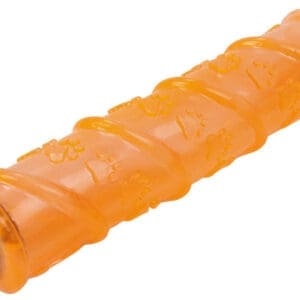 Pet Life Glow-Stick Squeak and Chew Dog Toy Orange