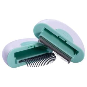 Pet Life LYNX Comb and Deshedder Green Large