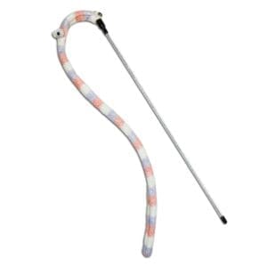 Touchcat Worm-Tail Wand Cat Teaser Pink