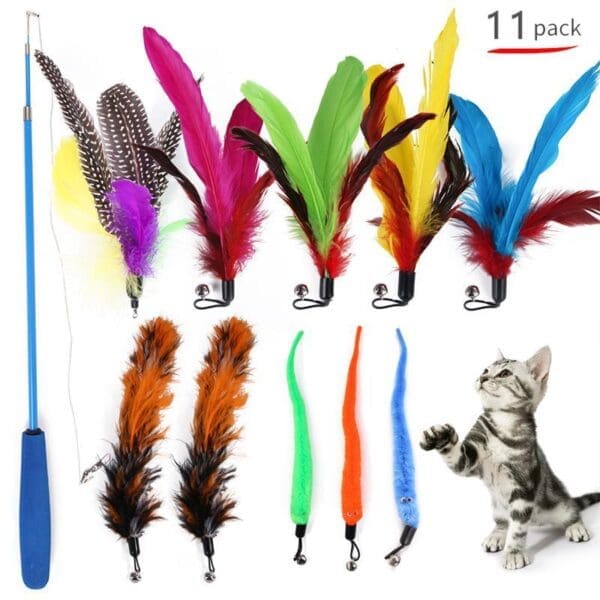 Cat Feather Toy Set 11PCS