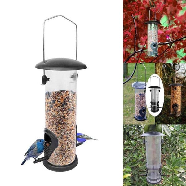 Automatic Bird Feeder Black