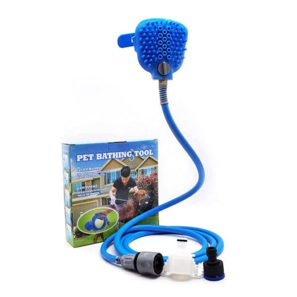 Dog Shower Nozzle with Silicone Massage