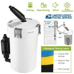 3-Stage External Canister Filter White