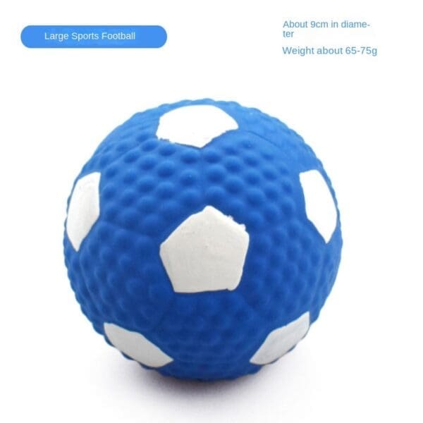 Squeaky Dog Toys Natural Latex Rubber Various Styles - Large latex football