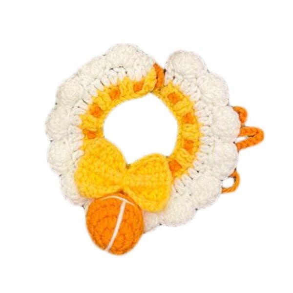 Yellow Handmade Knitted Collar Default