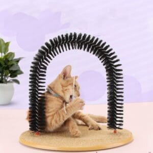 Cat Arch Scratcher Brown