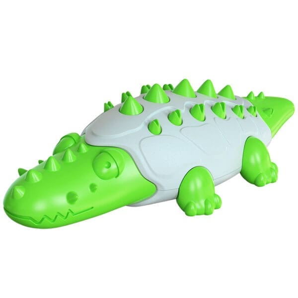 Rubber Kong Dog Toothbrush Toys Various Designs - Crocodile Green