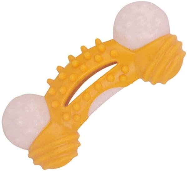 Durable Dog Chew Toy for Aggressive Chewers yellow pink Blue - Yellow