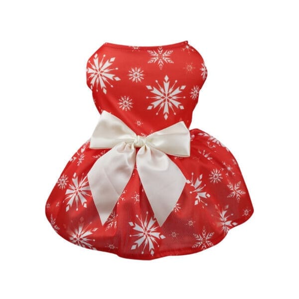 Christmas Pet Vest Skirt Red , XL - Image 3