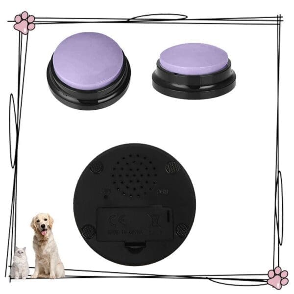 Dog Talking Button for Communication Multiple Colors Available - Purple