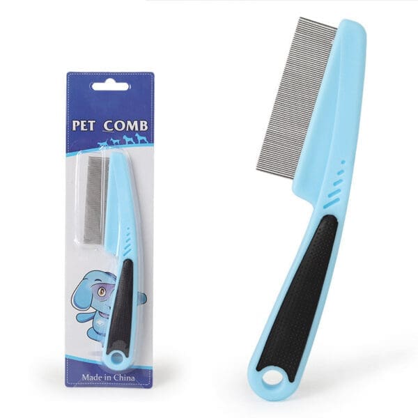 Flea Trim Comb for Pets Pink, Blue - Image 2