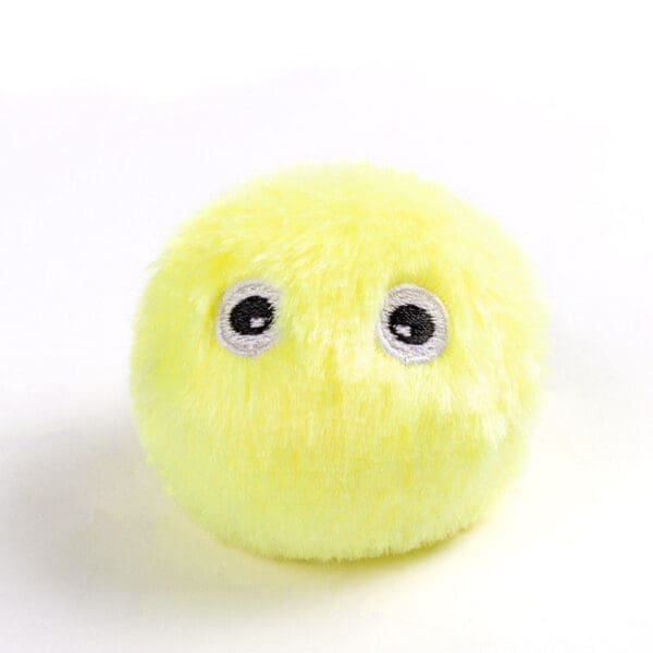 Interactive Catnip Ball Toy Yellow Green Pink - Yellow