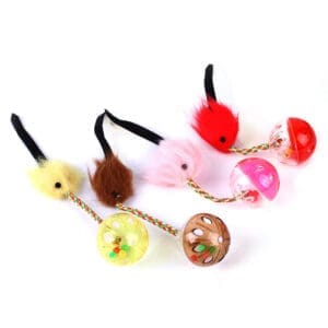 1pc Random Color Pet Bell Mouse Ball