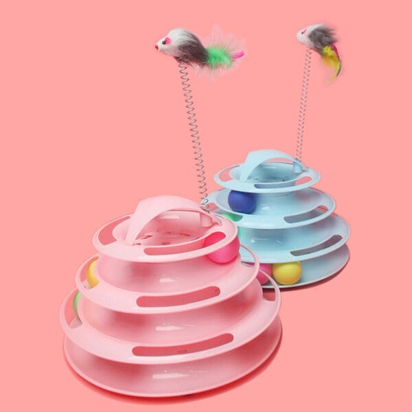 Four-Tier Turntable Cat Toy Random