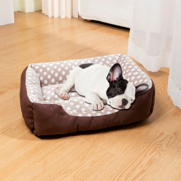 Cuddler Pet Bed Soft Comforting Brown M