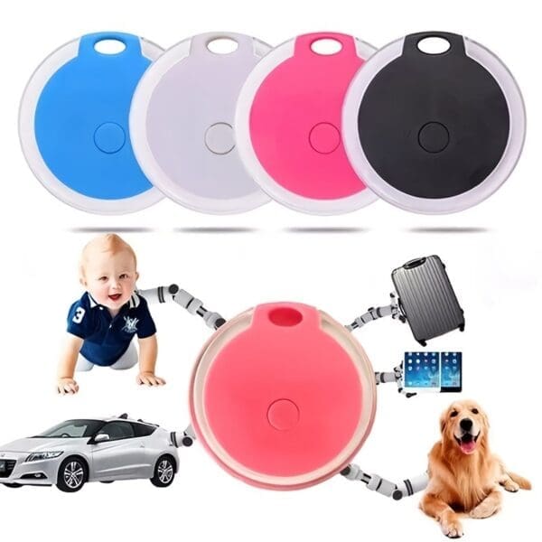 Anti-Lost Tracking Device 2 pcs Sky Blue Pink Black White