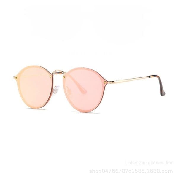 Fashion Trend Sunglasses Various Colors and Patterns - Gold frame powder film