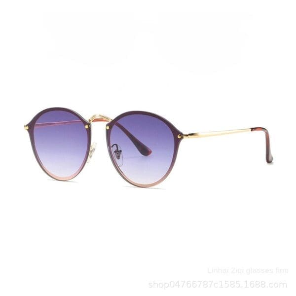 Fashion Trend Sunglasses Various Colors and Patterns - Gold frame gradually blue