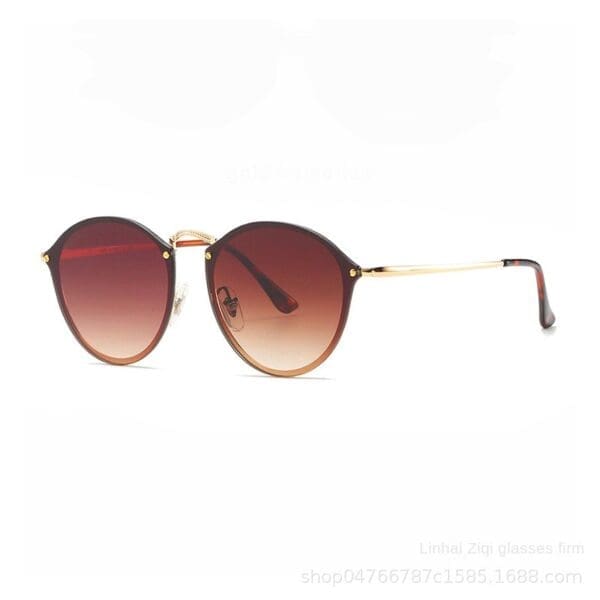 Fashion Trend Sunglasses Various Colors and Patterns - Golden framed tea