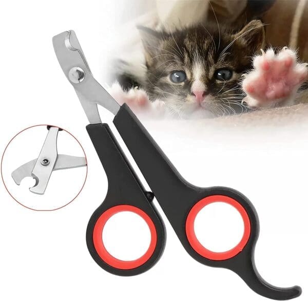 Pet Nail Clipper Set Blue+Red Black+Red White+Red White+Black Pink+Black 2pcs - Blue+Red 2pcs