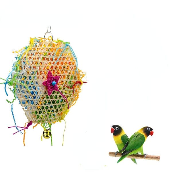 2 PCS Parrot Bite Toys Climbing Foraging Bird Chew Toy