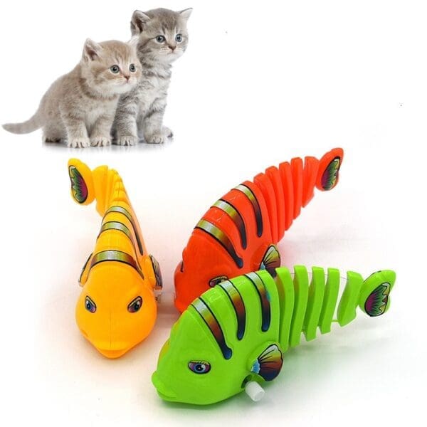 Swimming Robot Fish Cat Toy 8pcs