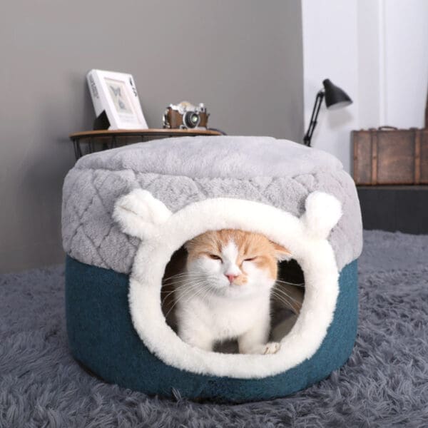 Winter Warm Cat Litter House M S - M Suitable for 15kg Dual purpose warm cat nest