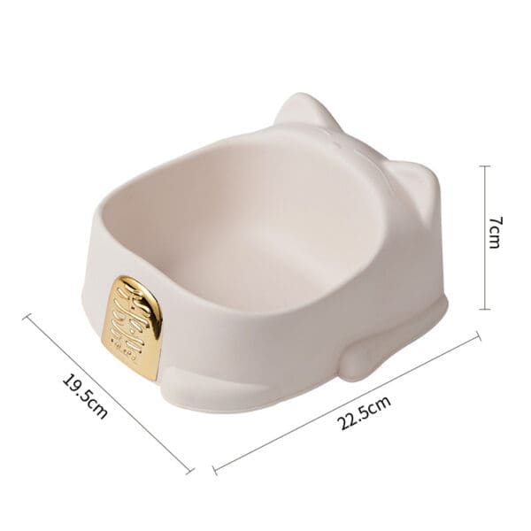 Pet Food Bowl Anti-Choking Various Colors - White