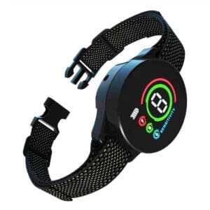 Rechargeable Dog Training Device Bark Collar Black White