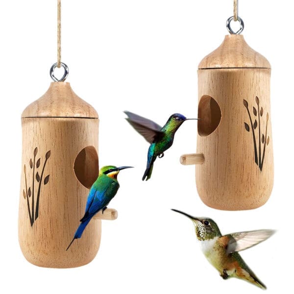 Humming Bird Houses Yellow