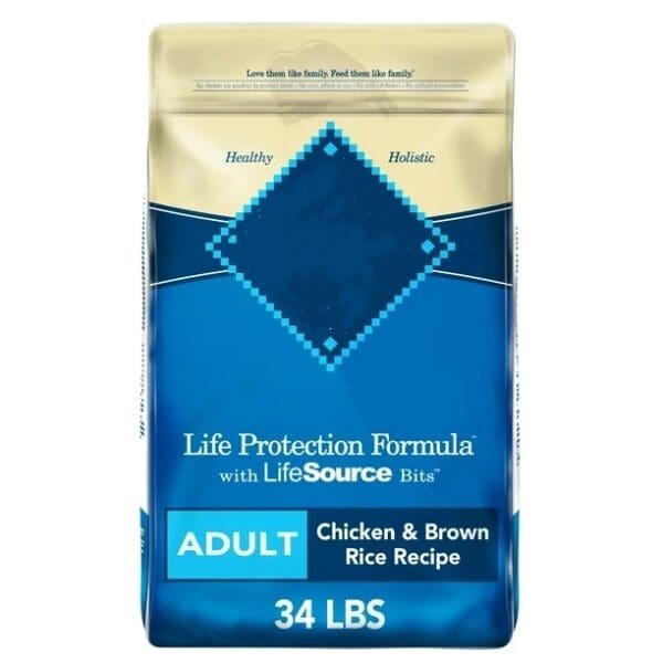 Chicken and Brown Rice Dry Dog Food 24 lbs 34 lbs