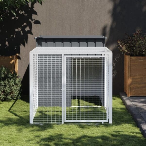 Chicken Cage with Run Anthracite