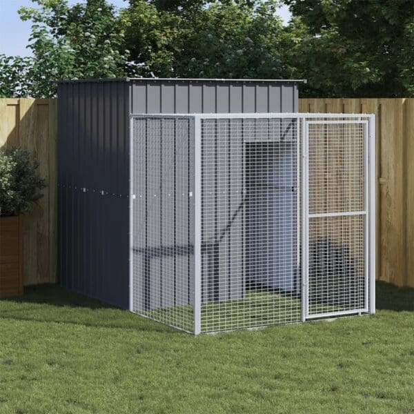 Chicken Cage with Run Anthracite