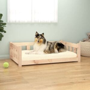 Dog Bed Solid Wood Pine 37.6x25.8x11 Brown