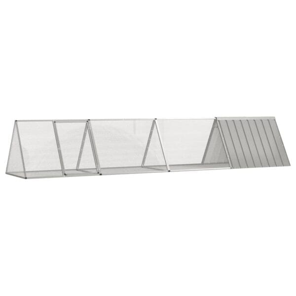 Rabbit Cage 158.9x31.7x28 Galvanized Steel Gray