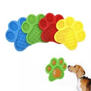 AH PAW Calming Lick Pad 2 PACK Blue Green Yellow Red - BLUE