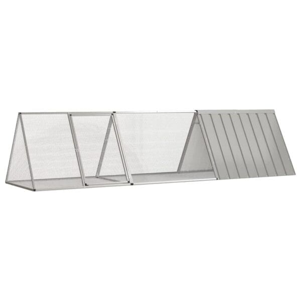 Rabbit Cage Gray Galvanized Steel