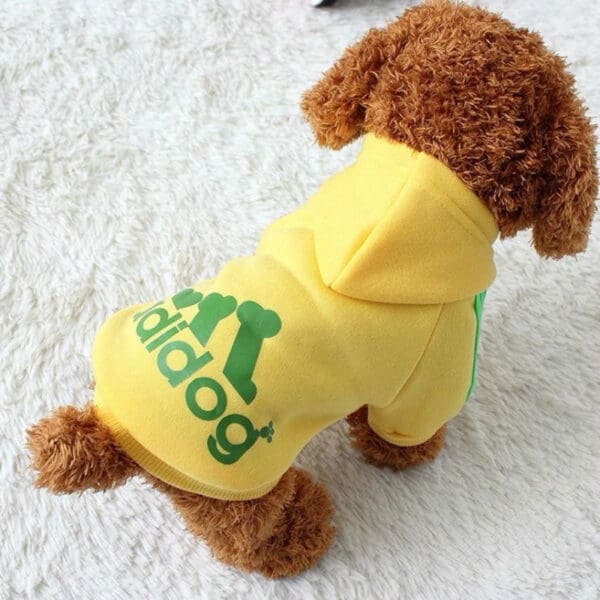 Two Legged Warm Cotton Dog Hoodie Various Colors 9XL S M 8XL L XL 4XL - Yellow 9XL