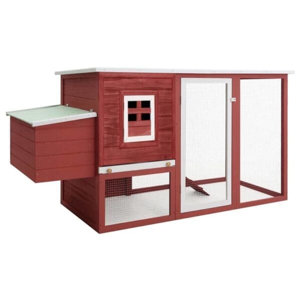 Outdoor Chicken Cage Hen House Red