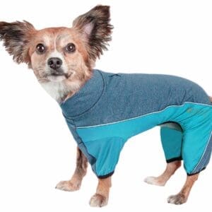 Pet Life Active Chase Pacer Performance Full Body Warm Up Blue Black Brown Purple X-Small Medium Small X-Large Large - BLUE X-Small