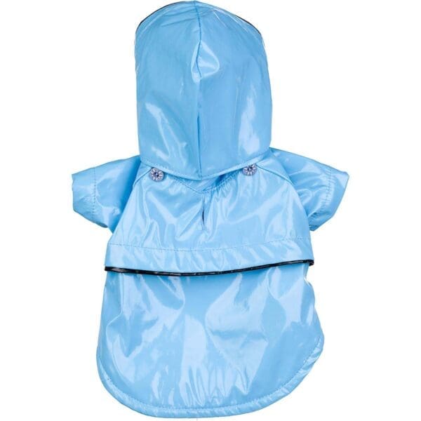 Baby Blue PVC Adjustable Pet Raincoat X-Small Medium Small - small