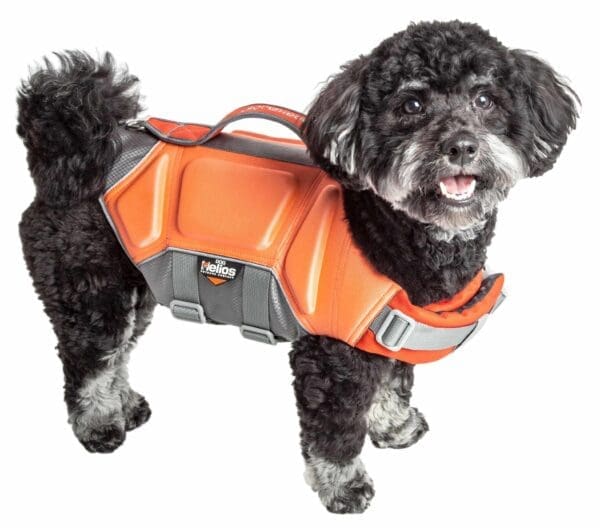 Dog Helios Tidal Guard Reflective Pet Life Jacket Orange Pink Blue X-Large Large Medium Small - Orange small