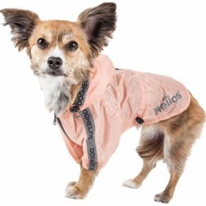 Dog Helios Torrential Shield Waterproof Dog Windbreaker Raincoat Pink Green Blue - Pink X-Small