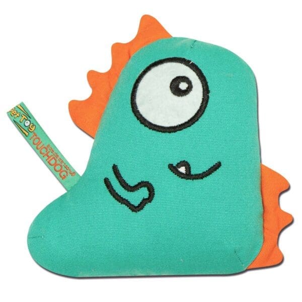 Cartoon Shoe-faced Monster Plush Dog Toy Green Purple