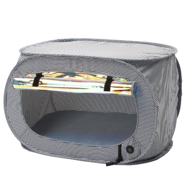 Enterlude Electronic Heating Pet Tent Pink Blue Grey - grey