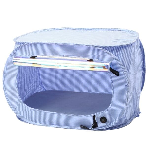 Enterlude Electronic Heating Pet Tent Pink Blue Grey - BLUE