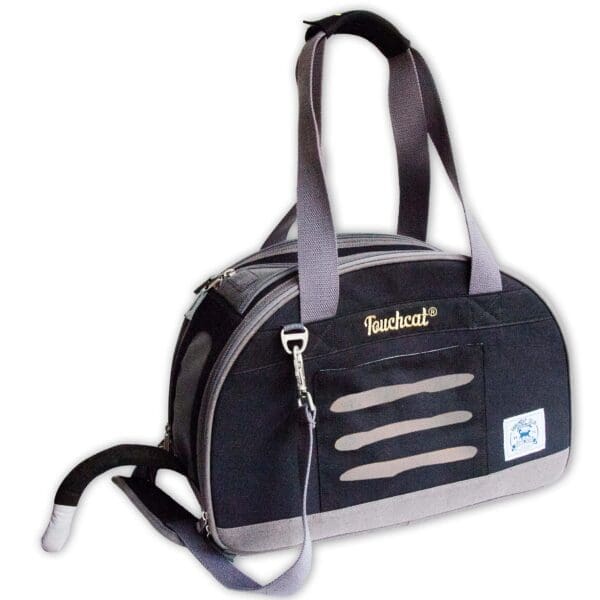 Touchcat Tote-Tails Cat Carrier Black White Yellow - Black