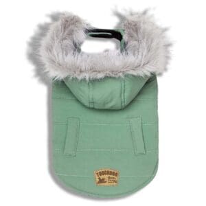 Touchdog Eskimo-Swag Parka Dog Coat  XL Mint Green Brown Grey Navy - Mint Green X-Small